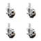 Service Caster 3 Inch High Temp Phenolic Wheel Swivel 7/8 Inch Square Stem Caster Set Brake SCC SCC-SQ20S314-PHSHT-TLB-78-4 - alternate 1